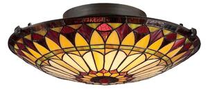 Elstead QZ-WEST-END-F - Plafonieră Tiffany WEST 2xE27/75W/230V