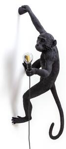 SELETTI Monkey Lamp lampă decorativă de perete dreapta negru, Negru, Plastic, Design