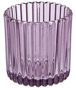Suport de sticlă pentru lumânări Altom Tealight, diametru 8,5 cm, violet, 8,5 cm