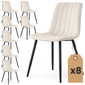Set 8 scaune de sufragerie Lingoo (bej). Promo -15%. 1152322