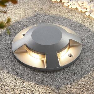 Lucande LED spot de podea Jeffrey, argintiu, 4 becuri