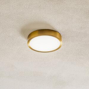ORION Plafonieră Bully LED cu aspect patinat, Ø 14 cm, Auriu / Alamă, Camera de zi / sufragerie, Metal, Modern
