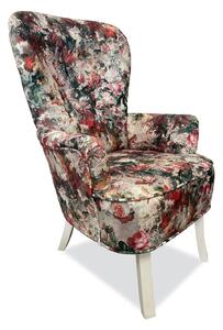 Fotoliu cu urechi Florta (motiv flori). 1069302