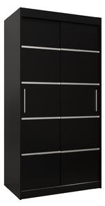 Dulap de haine 100 cm Verika 1 100 (negru). 1063680