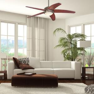 Westinghouse Bendan ventilator LED pală maro