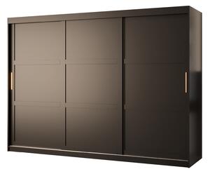 Dulap de haine Riven 1 250 (mat negru). 1064164