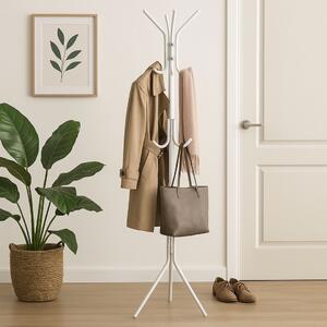 Cuier metalic pentru haine, 170 cm, alb, Storage Solutions