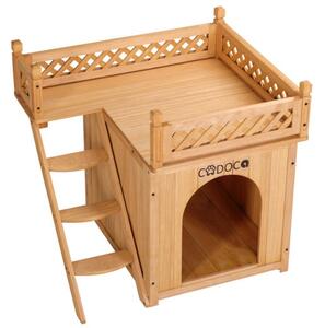 Deuba Căsuță pentru pisici cu balcon 53x54x64 cm