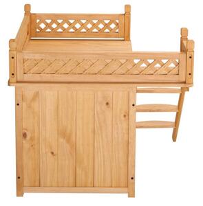 Deuba Căsuță pentru pisici cu balcon 53x54x64 cm