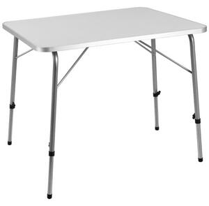 Deuba Masa de camping argintie - 80x60x50/69 cm