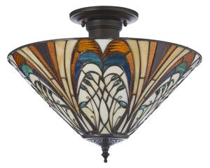 Endon 111905 - Lustru aplicat Tiffany HECTOR 3xE27/10W/230V, diametru 40 cm