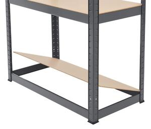Juskys Set 2 rafturi - 160 x 80 x 40 cm - gri