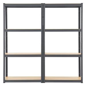 Juskys Set 2 rafturi - 160 x 80 x 40 cm - gri