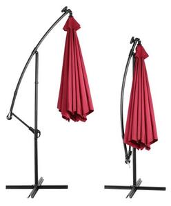 Deuba Umbrelă LED Mali Ø350 cm - roșie
