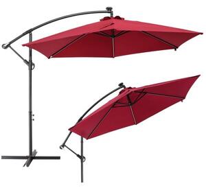 Deuba Umbrelă LED Mali Ø350 cm - roșie