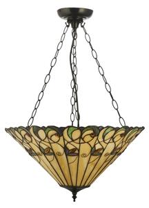 Endon 111881 - Candelabru suspendat pe lanț Tiffany JAMELIA, 3xE27/10W/230V, diametru 50 cm