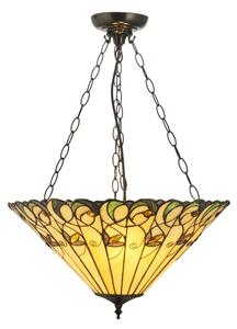 Endon 111881 - Candelabru suspendat pe lanț Tiffany JAMELIA, 3xE27/10W/230V, diametru 50 cm