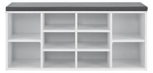 Juskys Banca pantofi 104x30x48 cm - alba