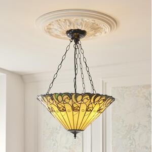 Endon 111881 - Candelabru suspendat pe lanț Tiffany JAMELIA, 3xE27/10W/230V, diametru 50 cm