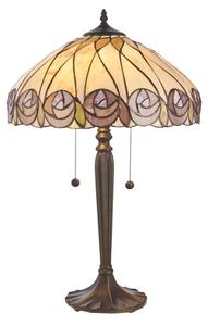 Endon 112184 - Lampă de masă Tiffany HUTCHINSON, 2x E27/10W/230V, diam. 40 cm