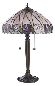 Endon 112184 - Lampă de masă Tiffany HUTCHINSON, 2x E27/10W/230V, diam. 40 cm