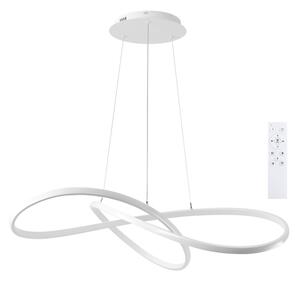 Brilagi - LED dimabil lustră pe cablu INFINITY LED/80W/230V 80x80 cm albă + telecomandă