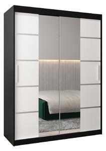 Dulap de haine 180 cm Verika 4 180 (negru + alb). 1064295