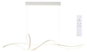 Brilagi - Lustra LED cu dimmer pe cablu SIGNATURE LED/55W/230V 120x23 cm albă + telecomandă