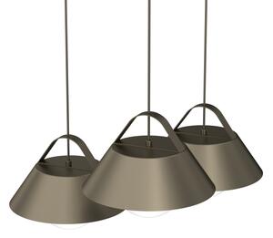 Pendul pe cablu FUNDA 3xE27/15W/230V bronz
