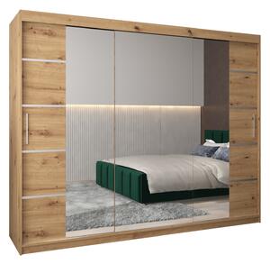 Dulap de haine 250 cm Verika 4 250 (stejar artisan). 1064317
