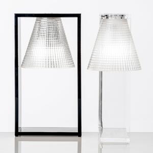 Kartell Light Air lampă de masă LED, negru-transp., Negru, Camera de zi / sufragerie, Plastic, Design