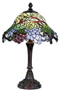 Clayre&Eef Lampă de masă viu colorată Lotta în stil Tiffany, Multicolor, Camera de zi / sufragerie, Sticlă, Tiffany