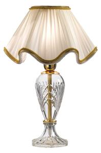 Cremasco Belle Epoque lampă de masă, înălțime 30 cm, Transparent, Camera de zi / sufragerie, Țesătură / Textil