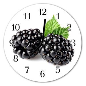 Ceas de perete din sticla rotund Mure Mure negru