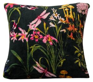 Fata de perna din microplus MYSTIC GARDEN 45x45 cm, verde inchis
