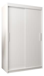 Dulap de haine 120 cm Toki (alb mat + alb mat). 1064803