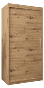 Dulap de haine 100 cm Toki (stejar artisan + stejar artisan). 1064799