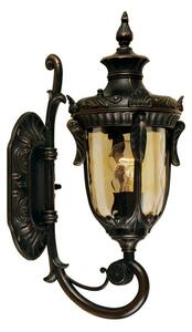 Elstead Lampă de exterior Philadelphia, 43 cm, bronz, IP44, reglabil, Bronz / Alamă Veche, Sticlă, Casă de țară / Rustic