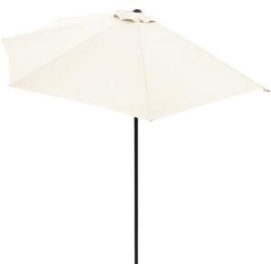 Deuba Umbrelă de soare semicirculară de grădină - crem