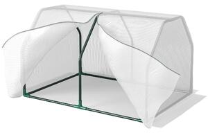 Mini Seră Outsunny pentru grădină și balcon din plastic PE și oțel cu închidere cu fermoar, 99x71x60 cm, de culoare alb transparent | Aosom Romania