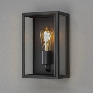 Konstsmide Aplică de exterior Carpi, negru, 18 x 30 cm, reglabil, Negru, Metal, Modern, Perete unghiular