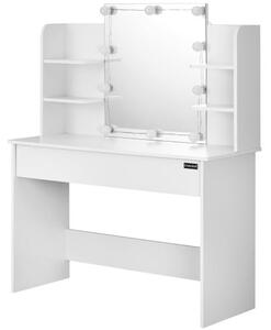 Deuba Masuta de toaleta Lucia cu iluminare LED 108x140x40 cm - alba