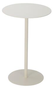 Masă laterală rotundă, alb, din metal, H&S Collection, 35xH53 cm – Design Minimalist