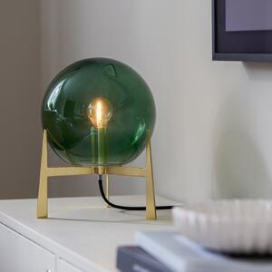 PR Home Milla lampă de masă 28 cm auriu/verde, Verde, Camera de zi / sufragerie, Sticlă, Scandinavă, Tripod