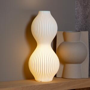 Lucide Momoro lampă de masă porțelan, 40 cm, Alb, Camera de zi / sufragerie, Ceramică