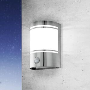 EGLO Lampă pentru exterior Cerno, senzor de mișcare, oțel inoxidabil, Metalic, Oțel inoxidabil, Modern