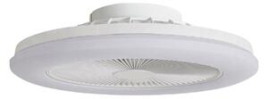 Ventilator de tavan cu LED Vedin, Ø 45 cm, RGBW, dimabil, alb, curent continuu Lindby, Vedin, reglabil, Alb, Camera de zi, Plastic, Modern