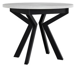 Masă Victorville 368Alb, Negru, 8cm, PAL laminat, Metal