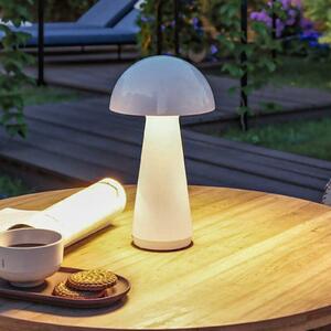 Paulmann LED lampă de masă reîncărcabilă Onzo, alb, plastic, IP44, reglabil, Alb, Camera de zi / sufragerie, Plastic, Modern