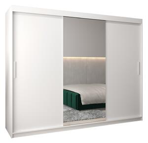 Dulap de haine 250 cm Toki 1 (alb mat + alb mat). 1064943